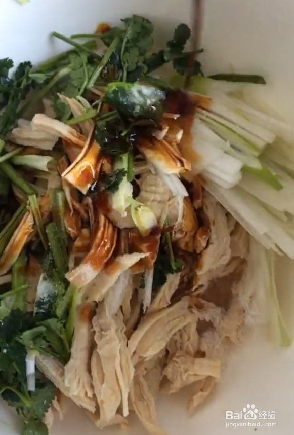 手撕麻辣鸡丝的做法