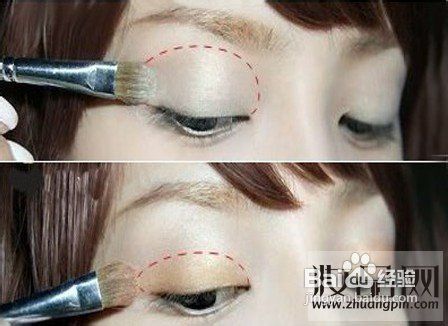 桃花恋爱眼妆画法