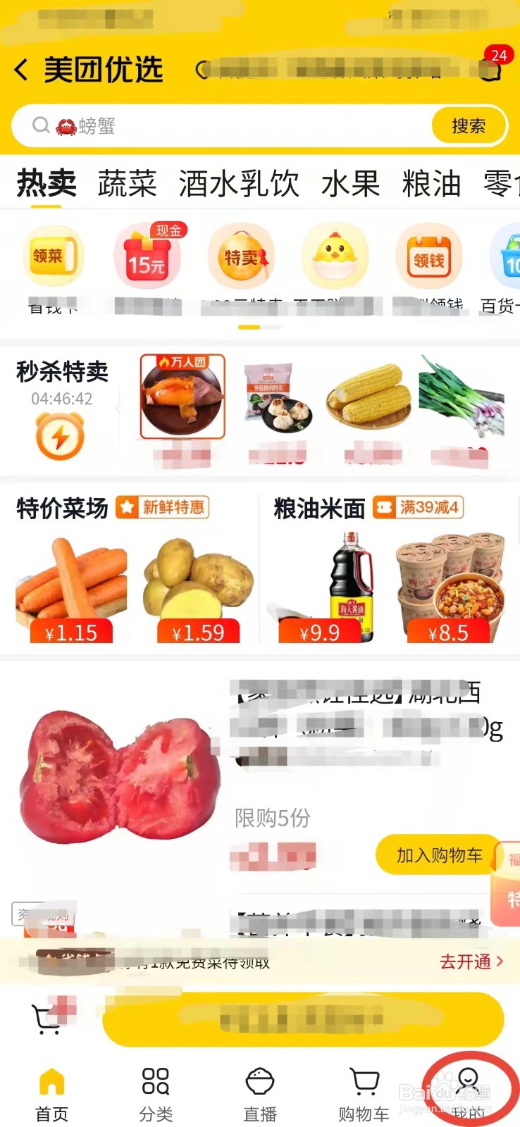 美团优选如何开启大字版模式