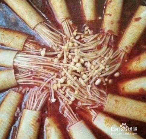 秘制金针菇豆皮的做法