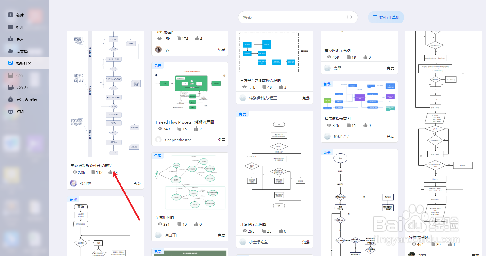 如何用亿图图示绘制“系统研发部软件开发流程”