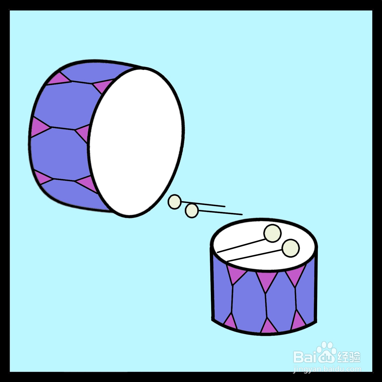 怎么画鼓的简笔画（儿童简笔画）