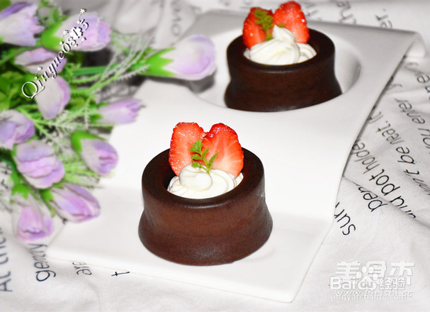 可可蛋糕盏的做法