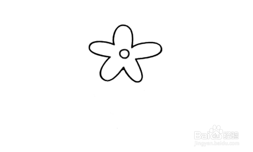 如何画出一朵小花