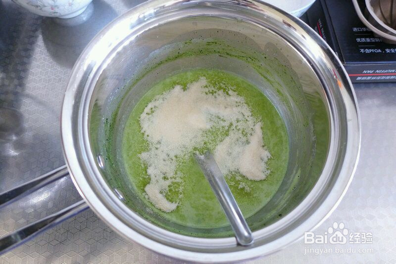 抹茶奶酪布丁的做法