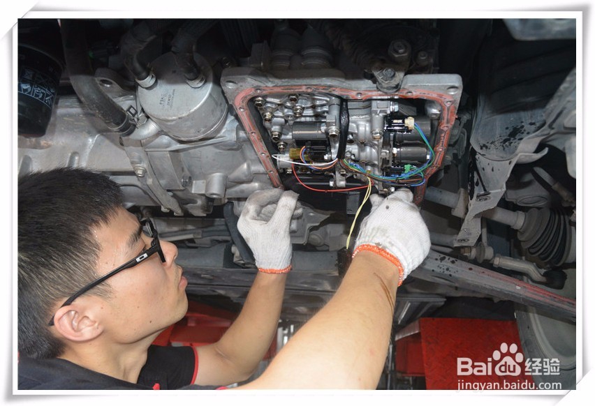 马自达自动变速箱换油保养,循环机换油