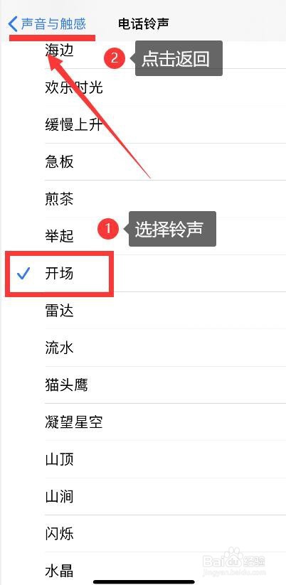 iphone内置铃声的设置方法