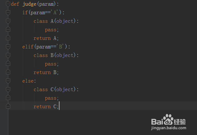 如何使用python语言中的语句动态创建类