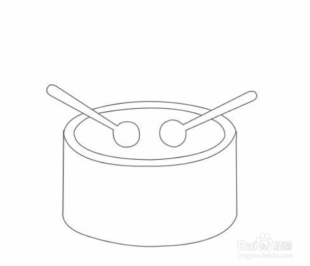 如何画鼓简笔画