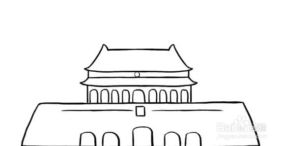 天安门简笔画