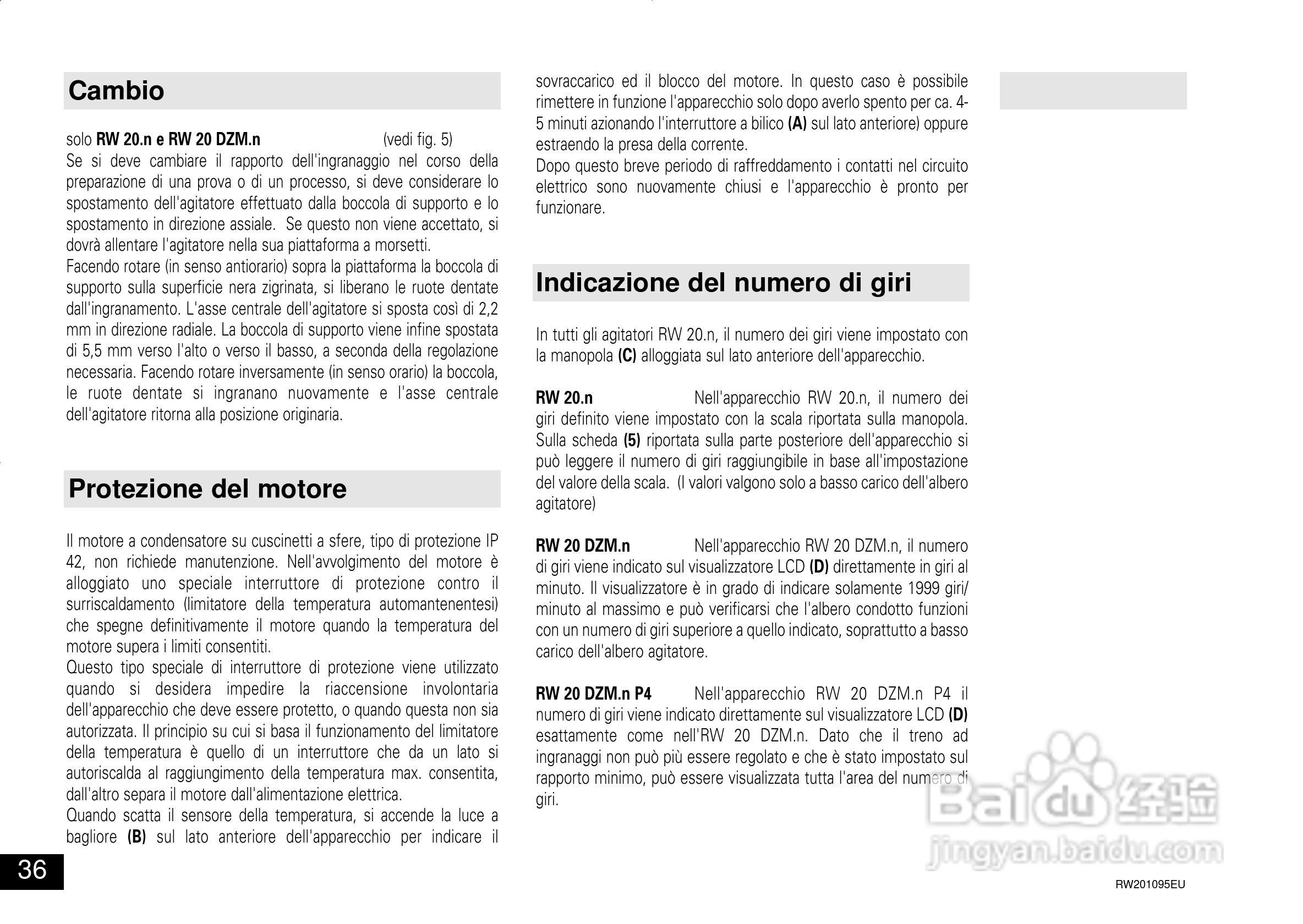 IKA RW 20 DZM.n 顶置式机械搅拌器使用说明书:[4]