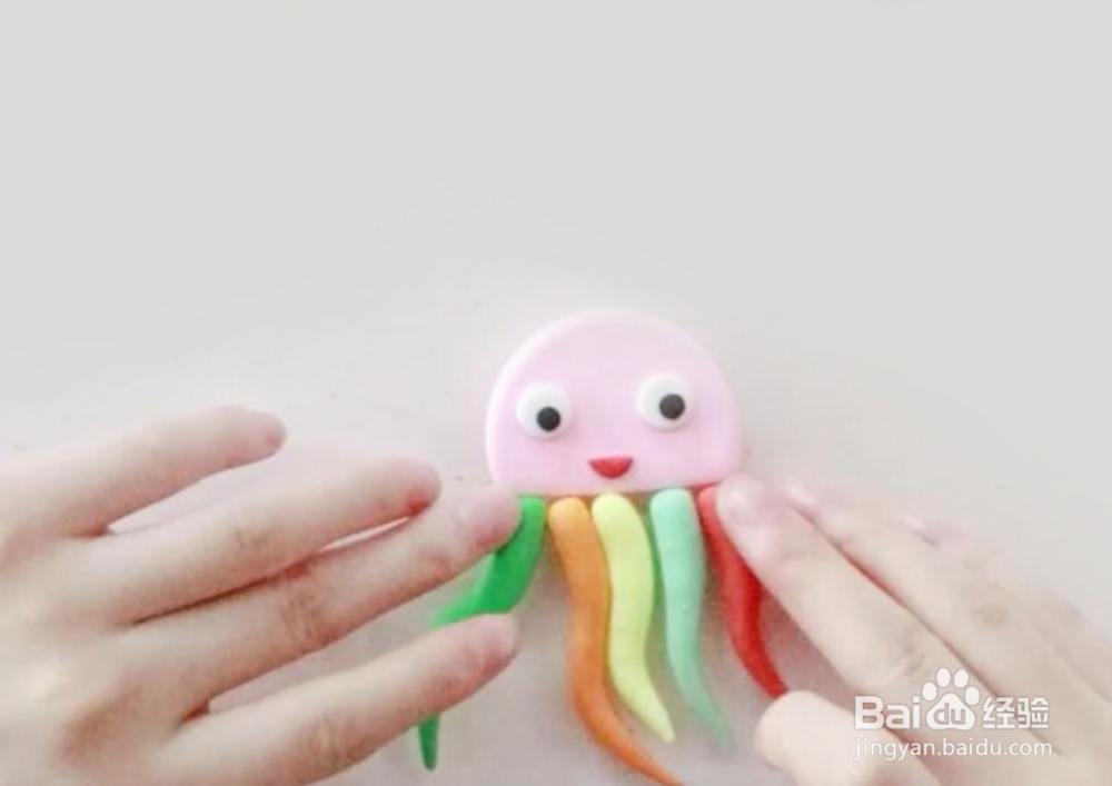 用超轻粘土做水母