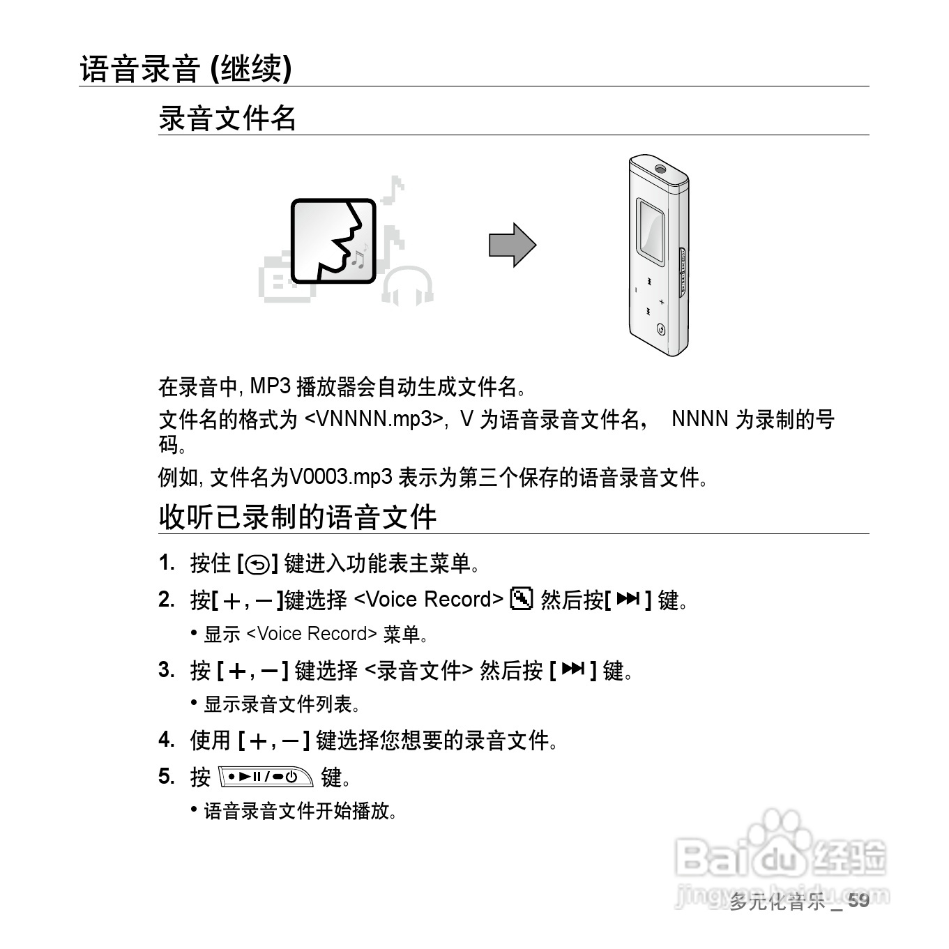 三星YP-U3ZW MP3播放器使用说明书:[7]