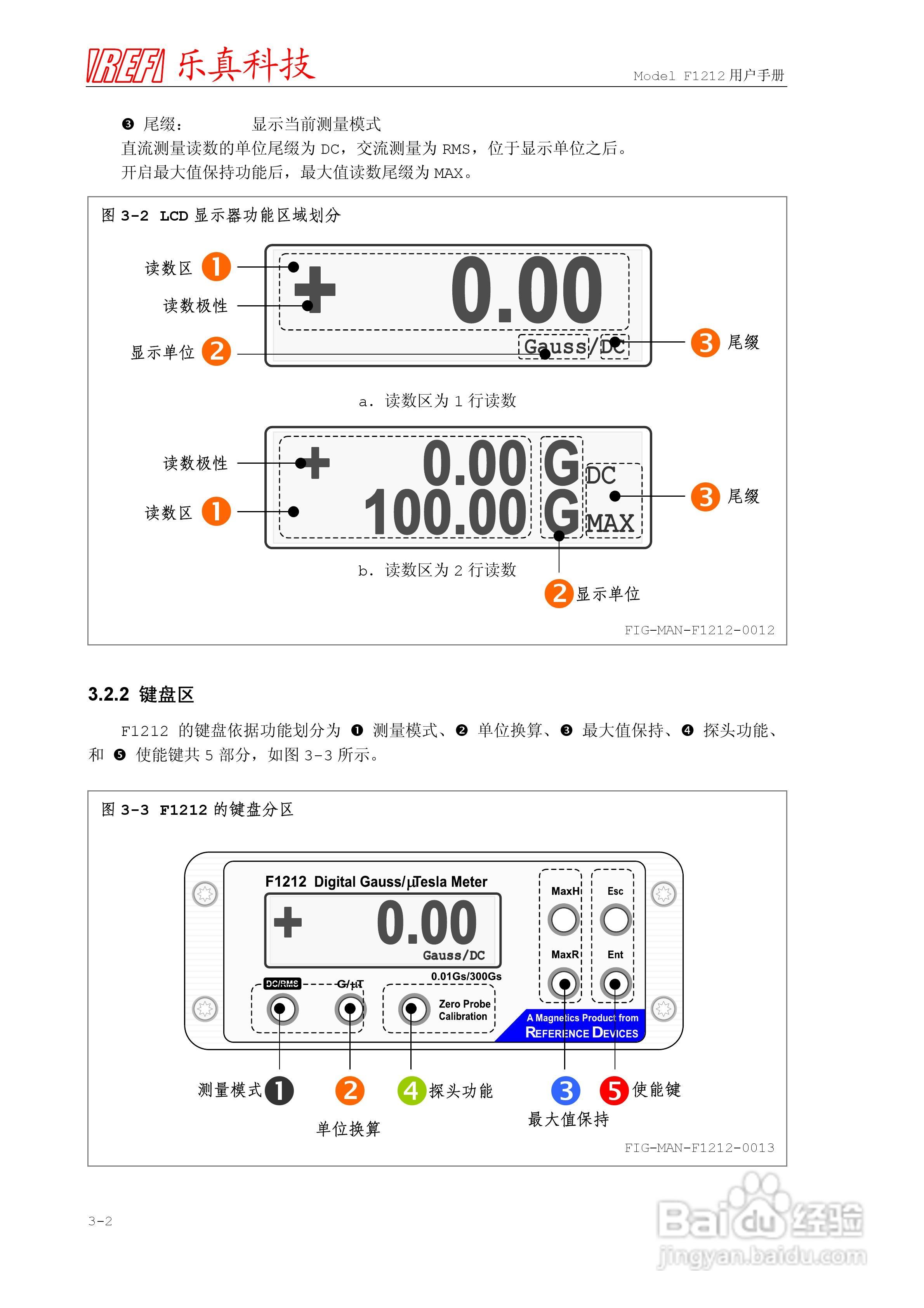 乐真科技程控高斯/微特斯拉计F1212用户手册:[3]