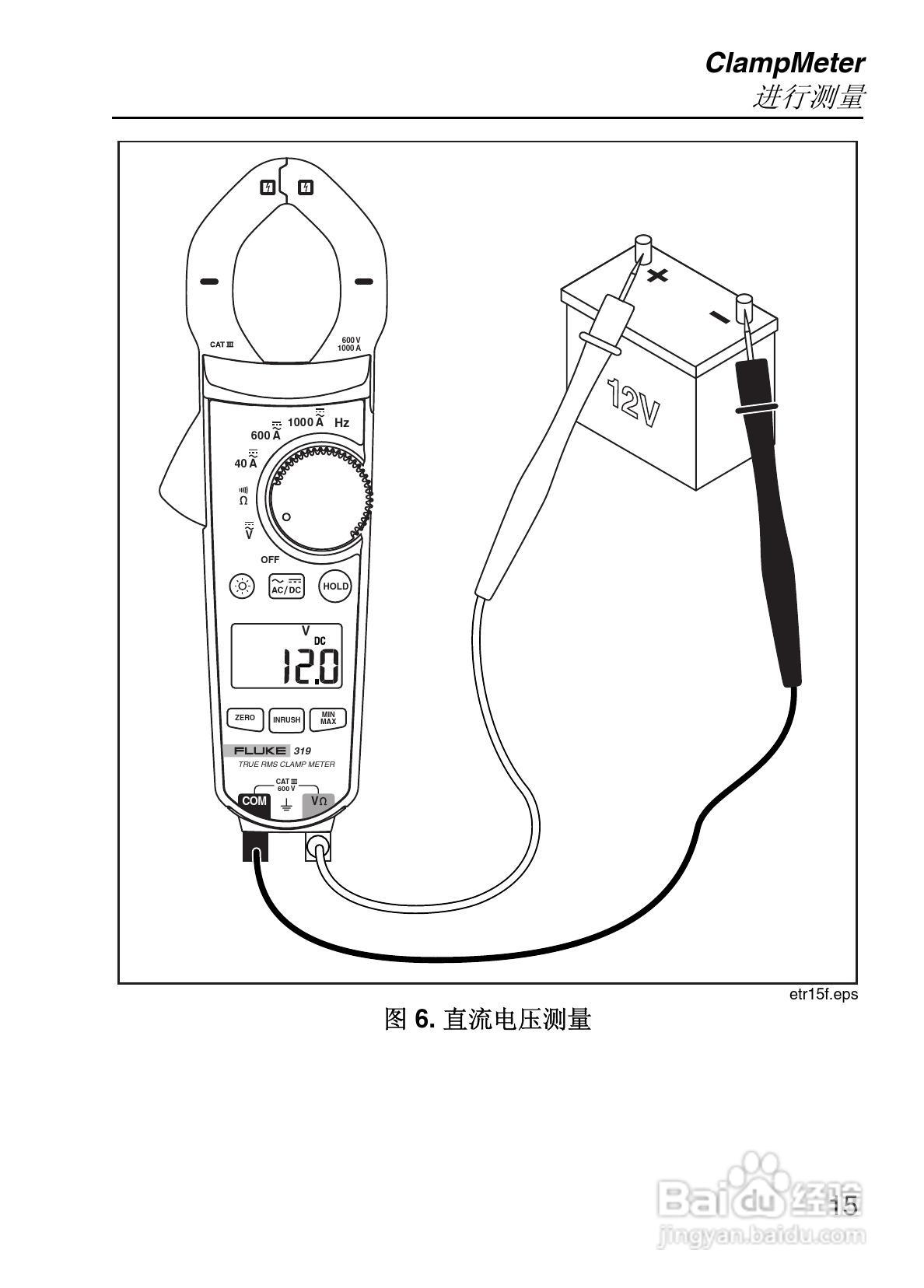 福禄克Fluke 319钳型表使用说明书:[3]