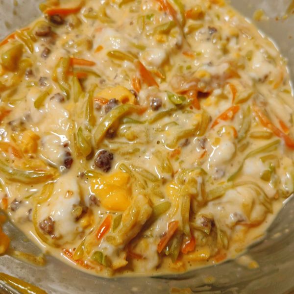 蔬菜鸡蛋肉末发面小软饼