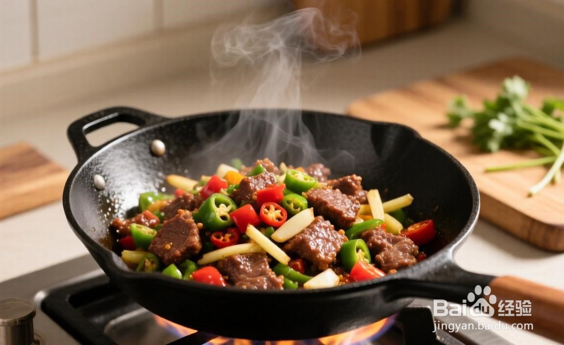 家常小炒牛肉（滑嫩不柴快手版）