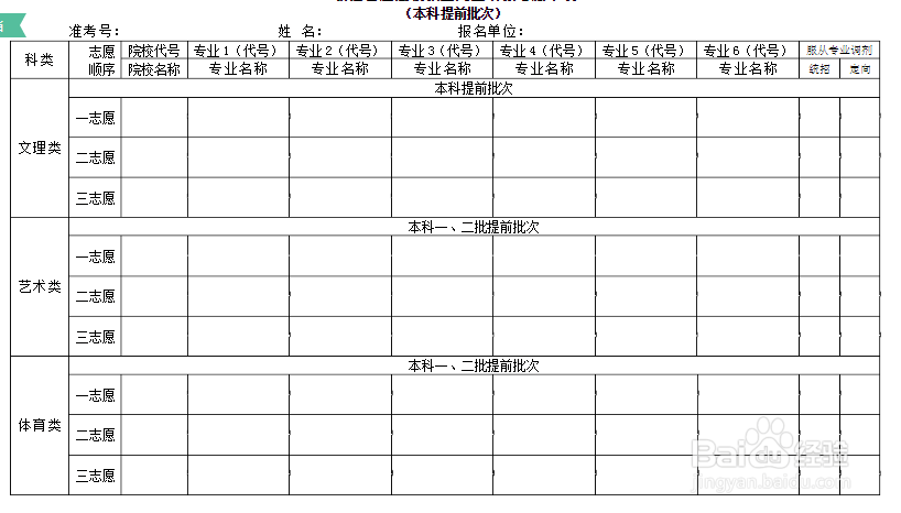 高考填报志愿的方法