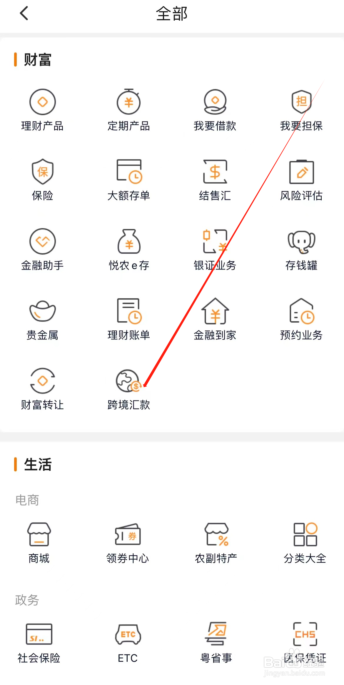 广东农信如何查看跨境汇款