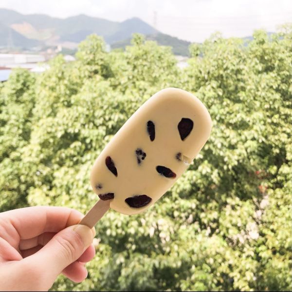 无冰渣丝滑口感芒果蔓越莓冰激凌