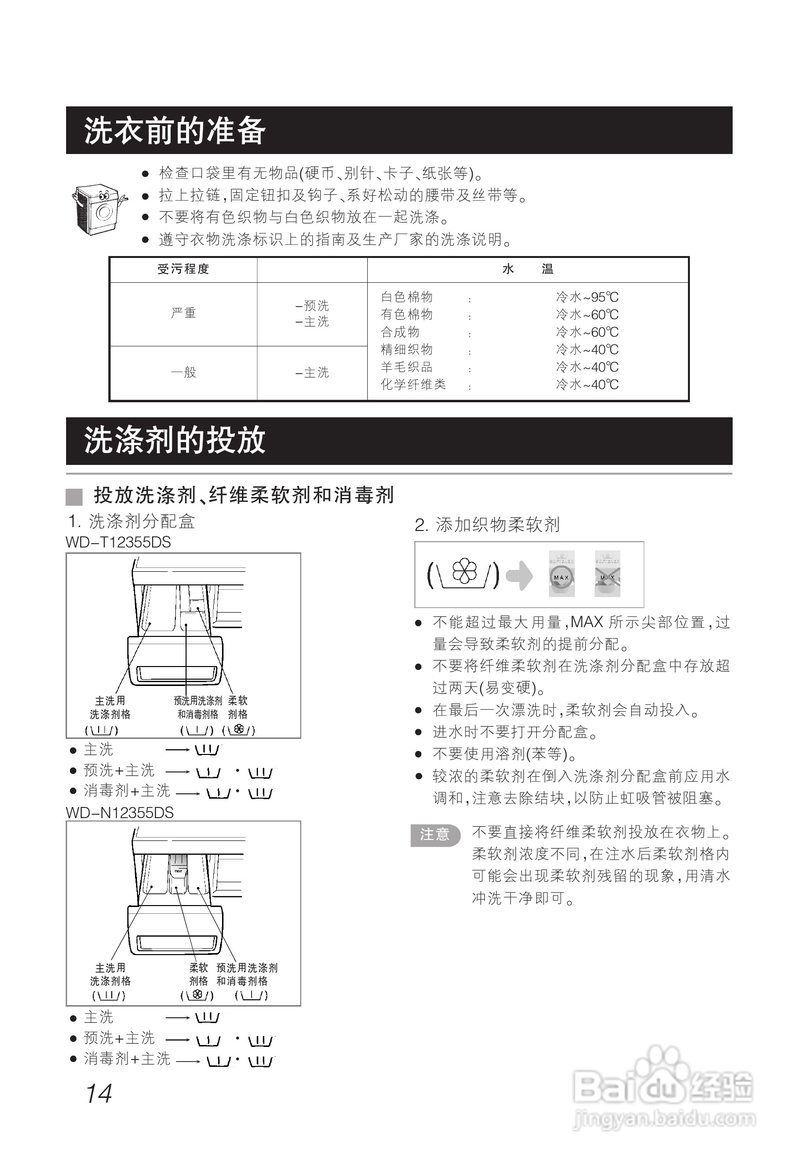 LG WD-N12355DS洗衣机使用说明书:[2]