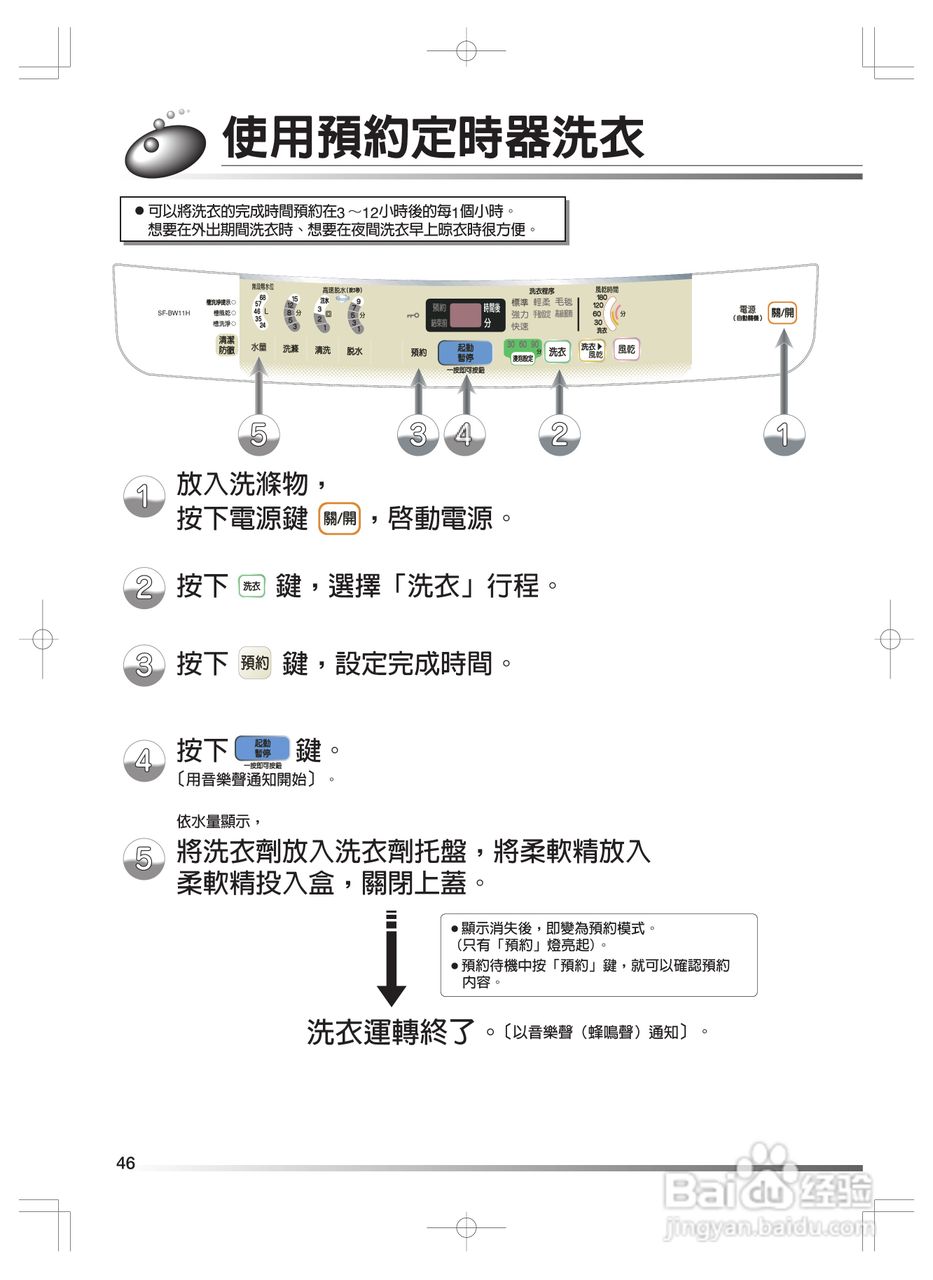 日立SF-BW11H洗衣机使用说明书:[5]