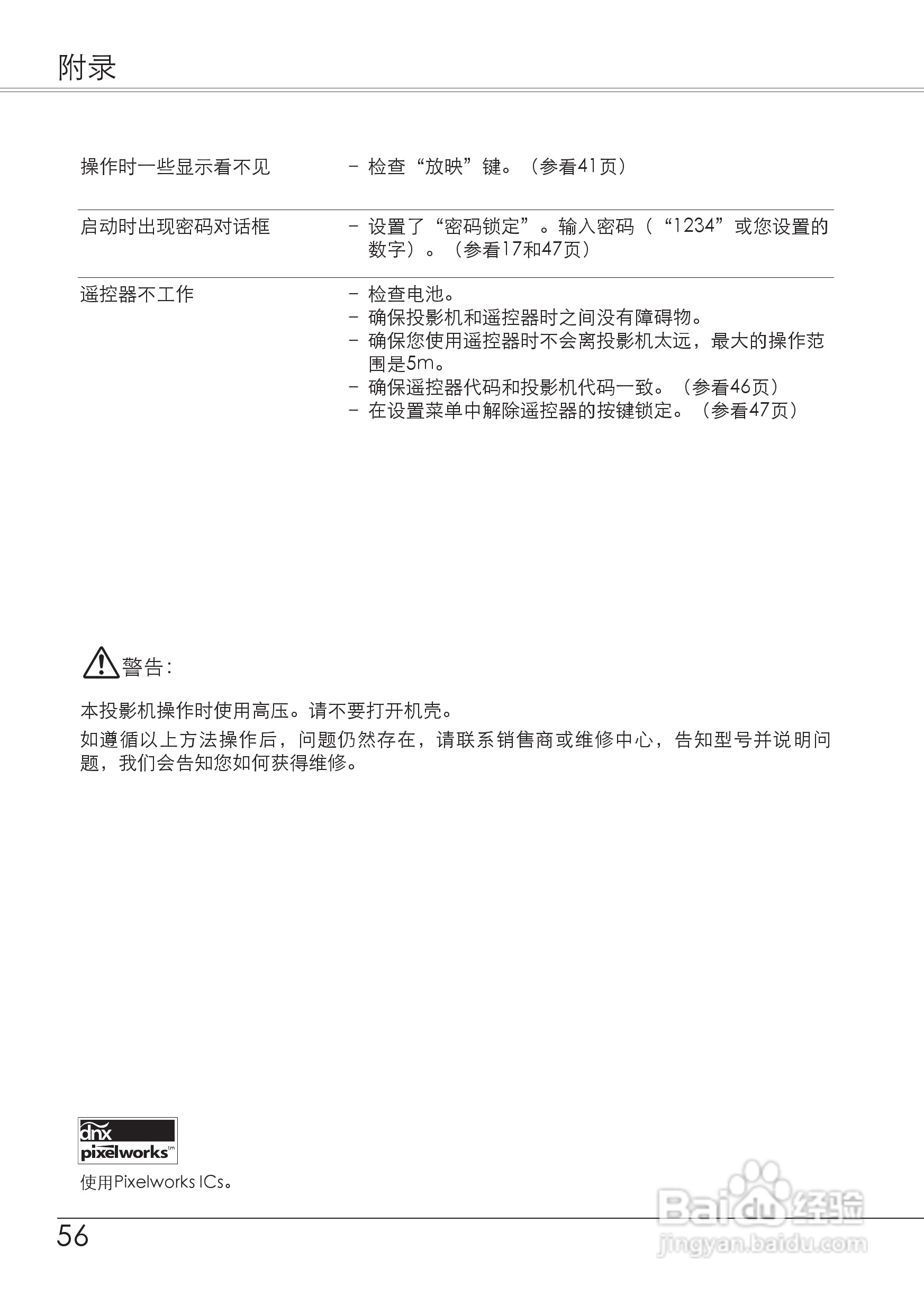 爱其LC-XB21Ai投影机使用说明书:[6]