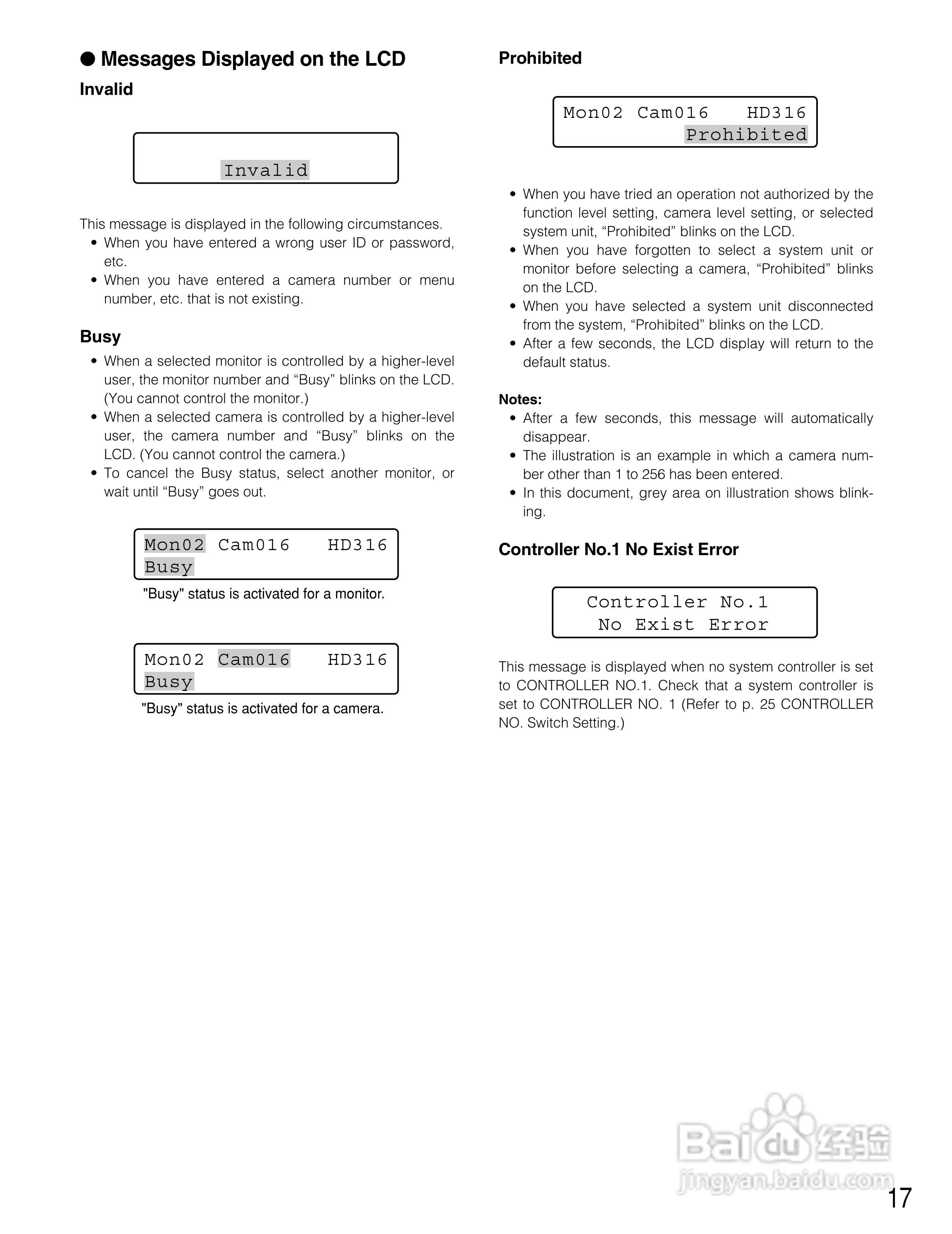 Panasonic WV-CU650以太网络系统控制器说明书:[2]