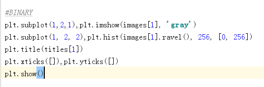 opencv3+python3进行阈值处理