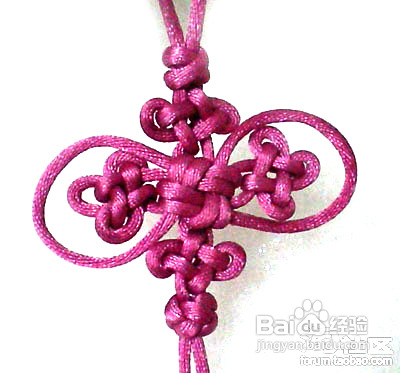 怎样编变化酢浆草结毛衣链