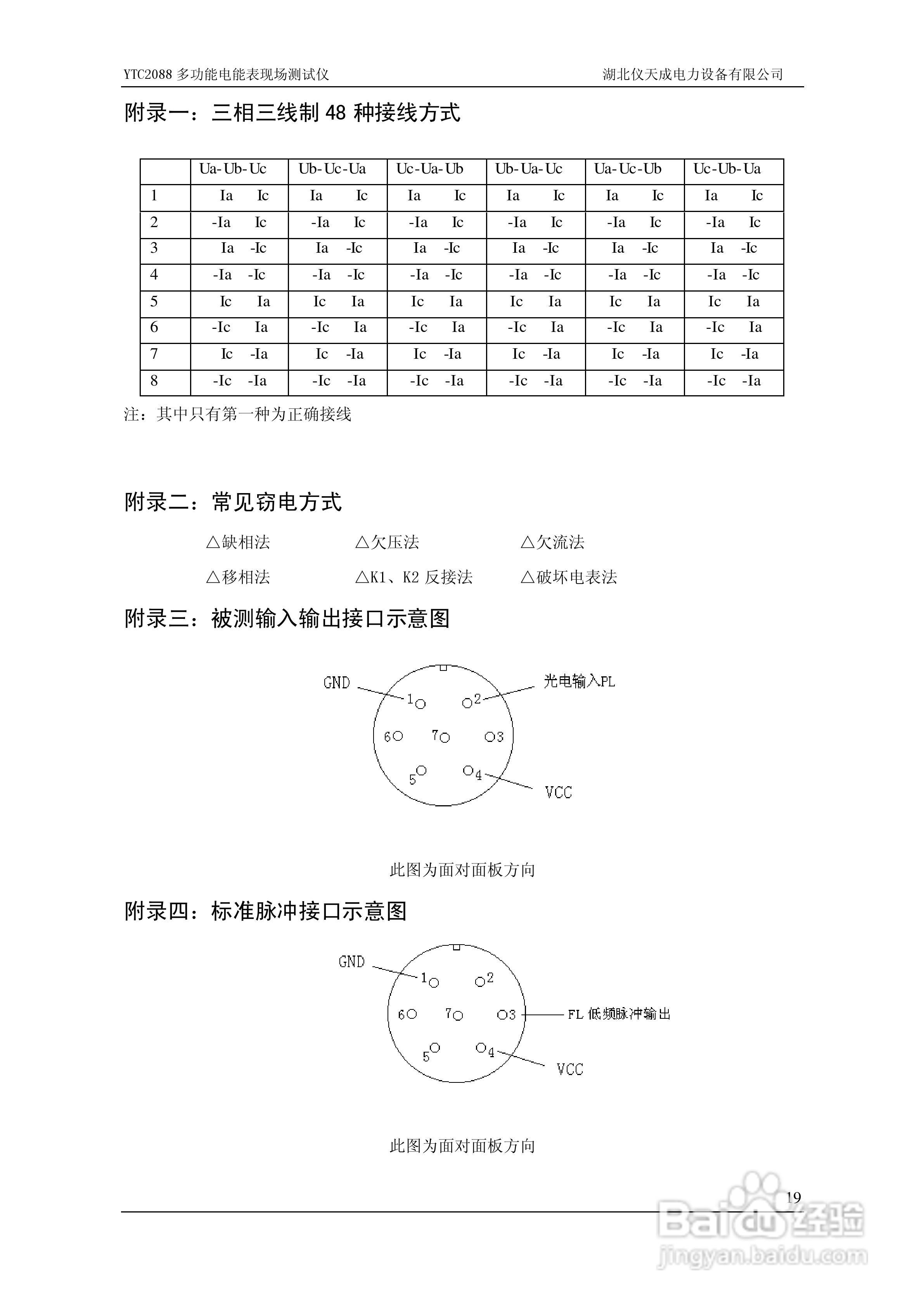 仪天成YTC2088多功能电能表现场测试仪说明书:[3]