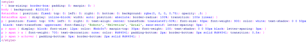 html+css3+jQuery实现满天星星动画