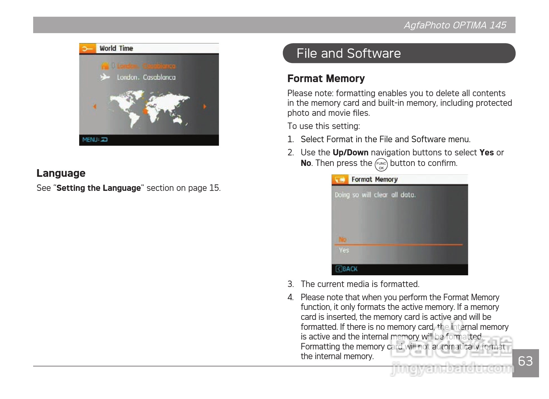 爱克发AgfaPhoto OPTIMA 145数码相机使用说明书:[7]