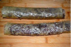 腐皮糯米豆沙卷
