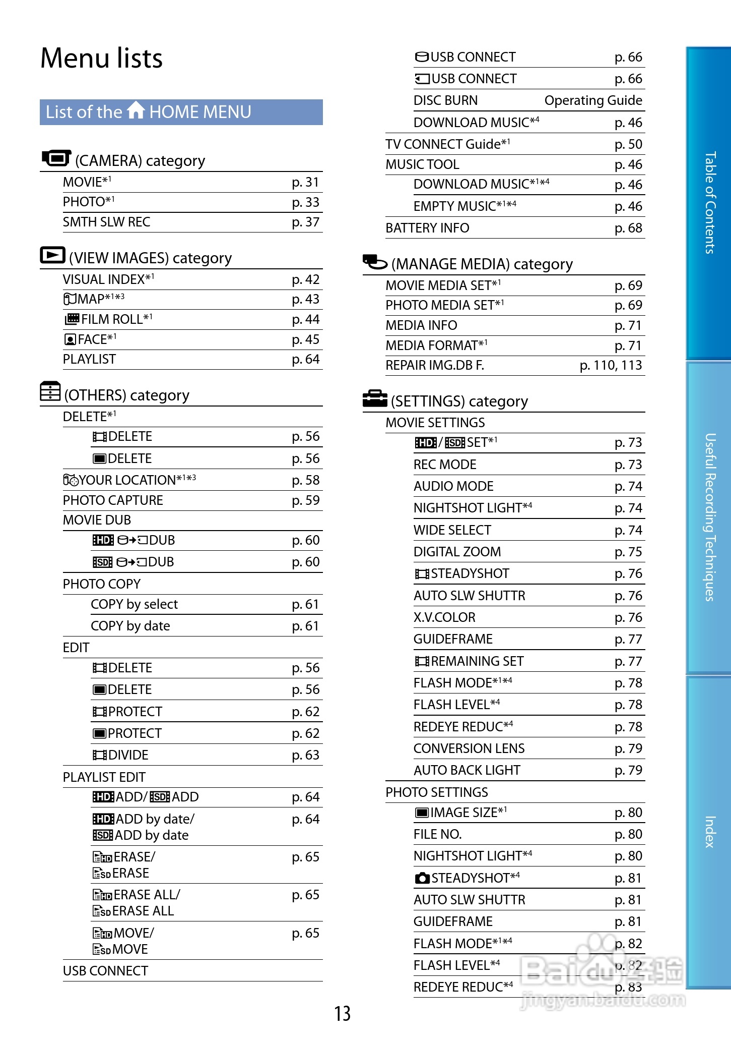 索尼HDR-XR200V数码摄像机使用说明书:[2]