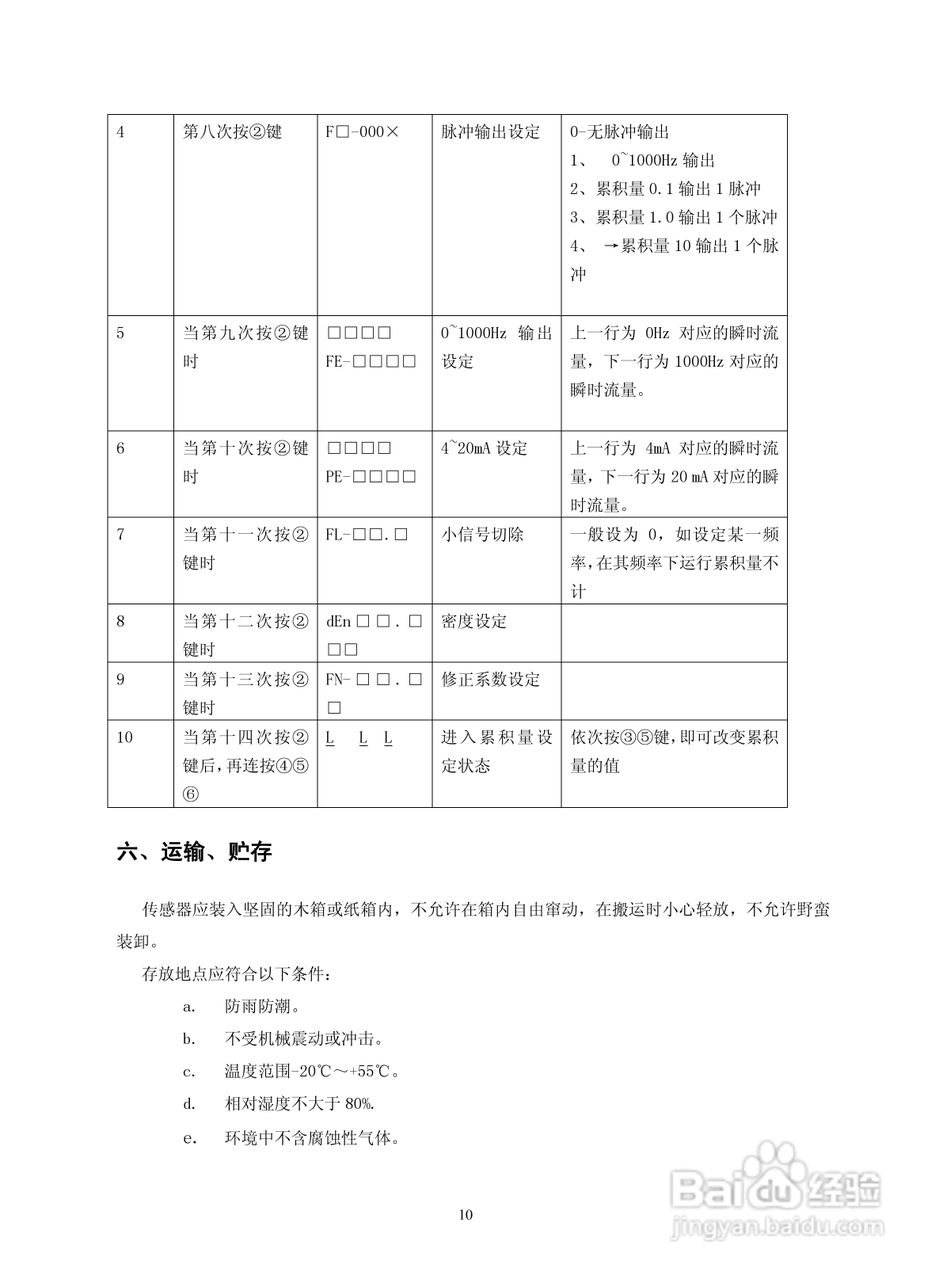 菲格瑞思LWGY涡轮流量传感器使用说明书
