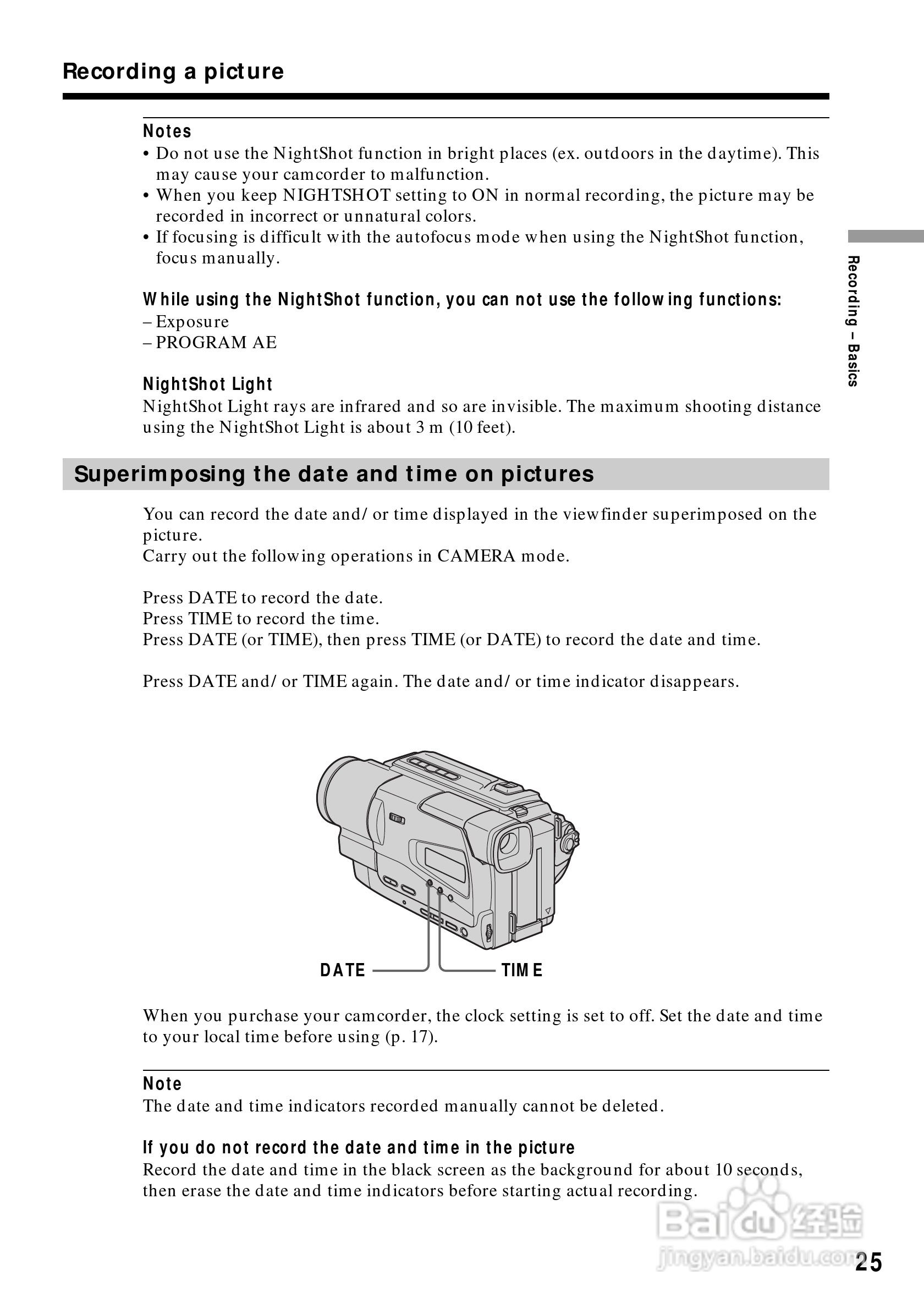 索尼CCD-TR818模拟摄像机说明书:[3]