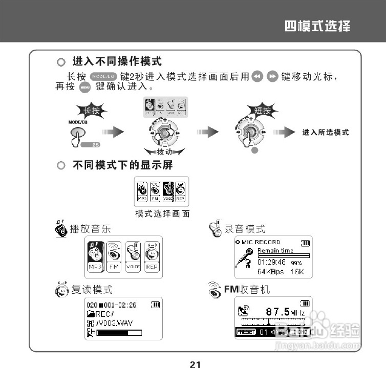 昂达 VX-505播放器使用说明书:[1]