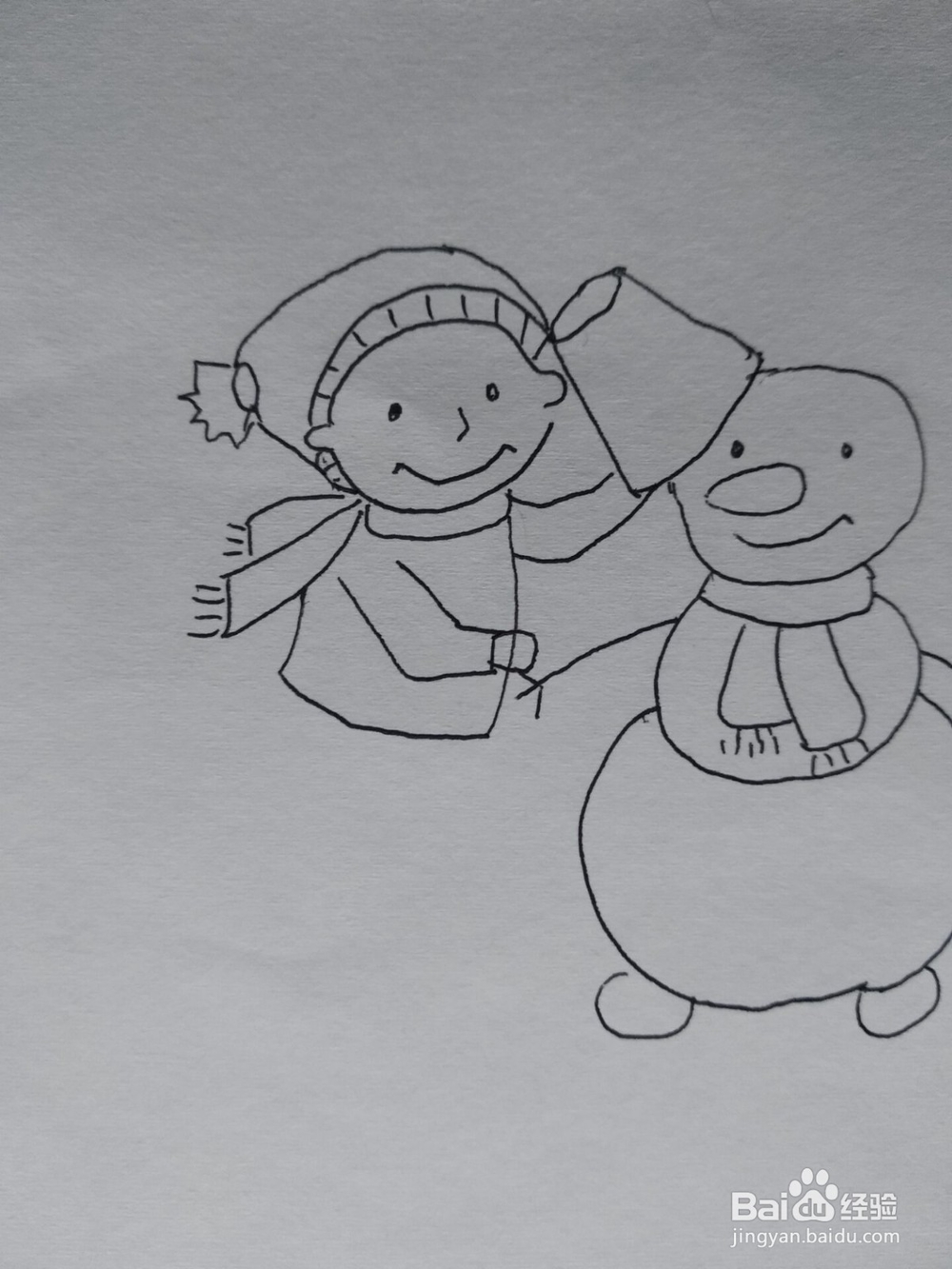 冬天来了简笔画步骤