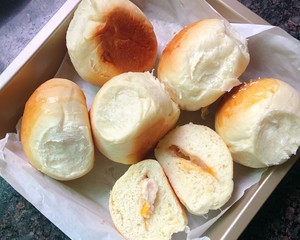 奶香芋泥餐包的做法
