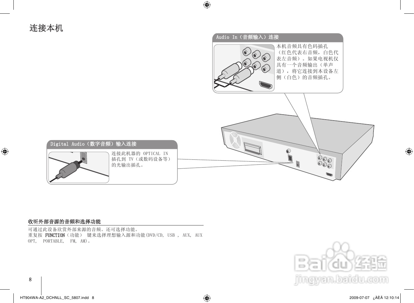 LG HT904WA家庭影院使用说明书:[1]
