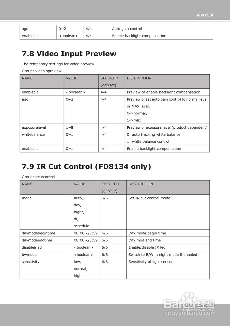 晶睿通讯球型网络摄像机FD8134说明书:[12]