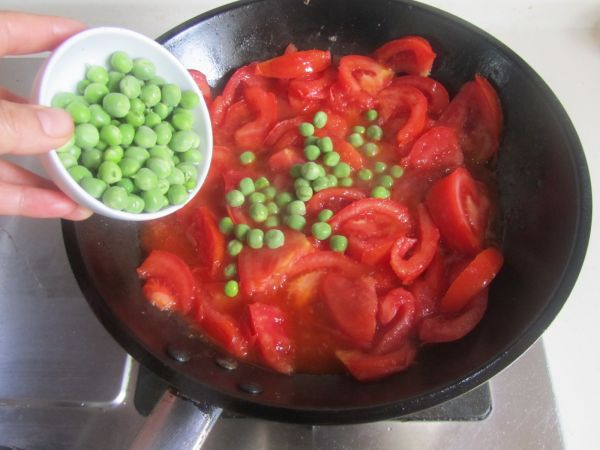 青豆番茄炒鸡蛋