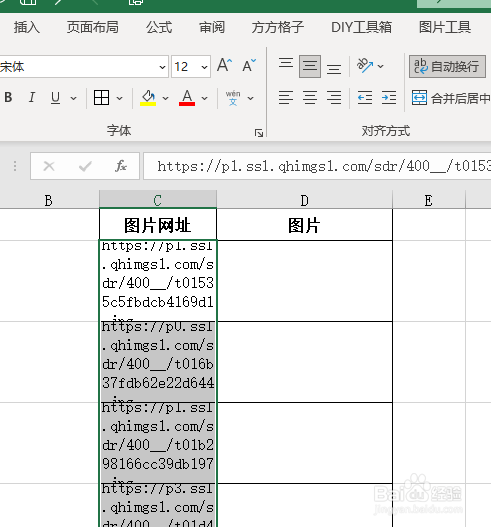 Excel如何批量导入网页图片
