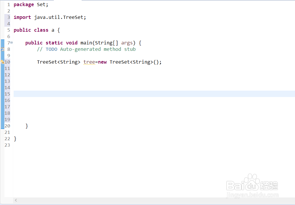 Java创建TreeSet集合