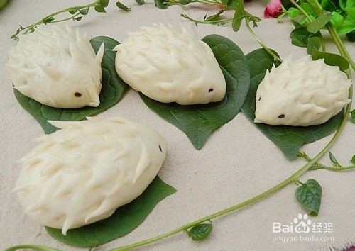 萌萌的包子：豆沙刺猬包