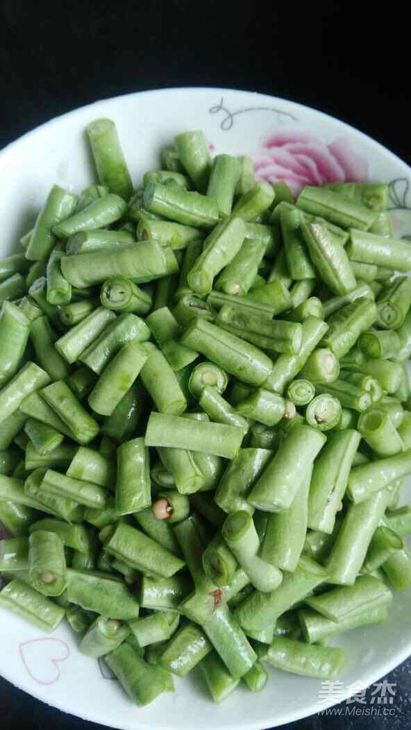 肉末香干炒豆角