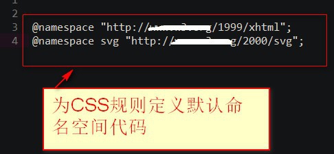 css中@namespace如何使用