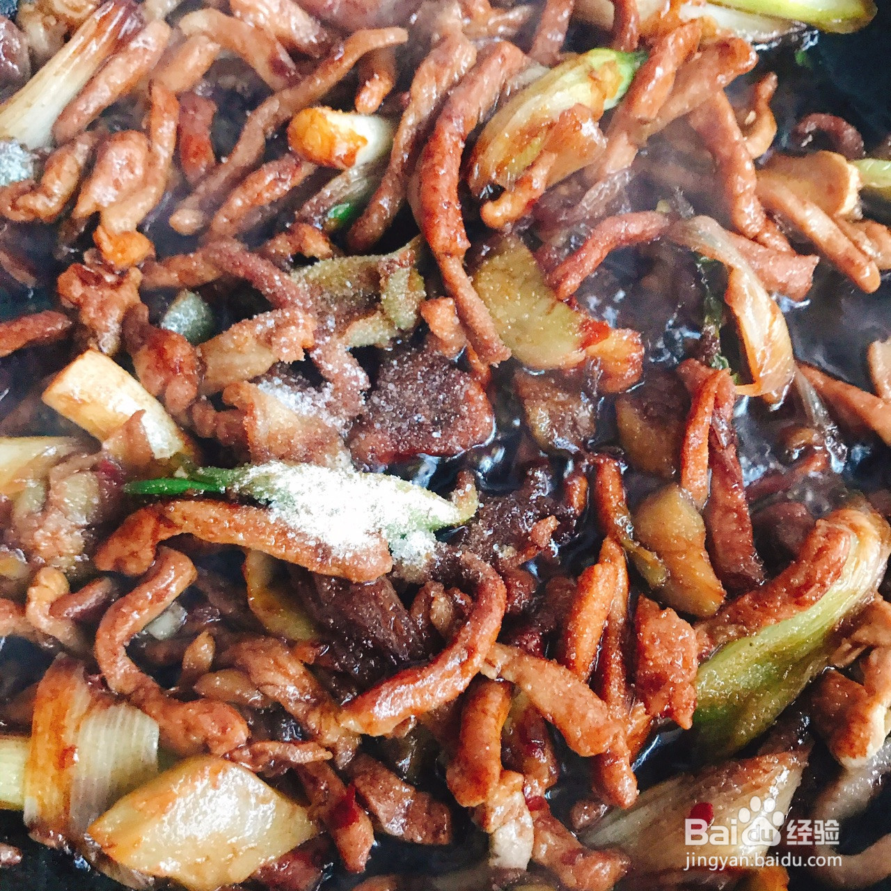 榨菜肉丝手工拉面的做法