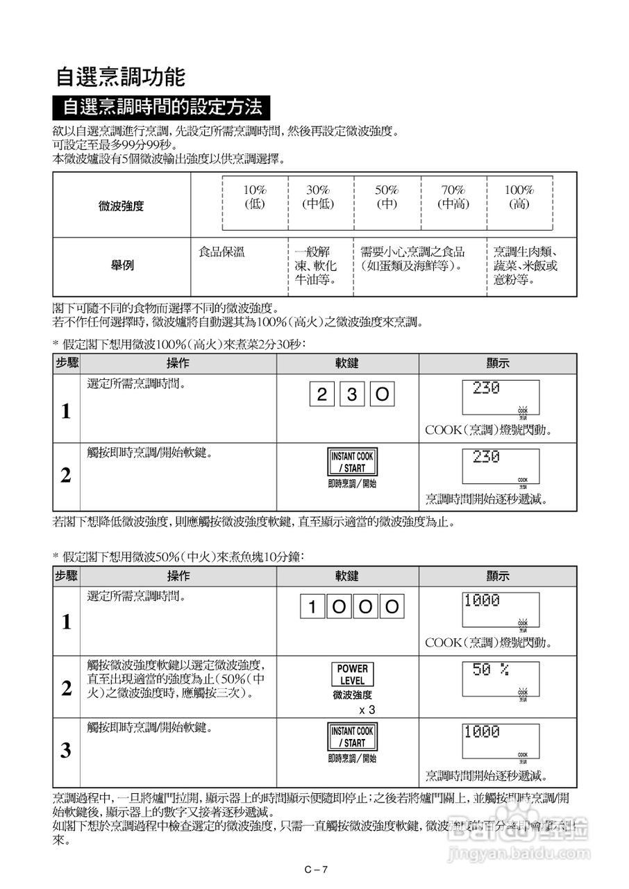 声宝R-582D型微波炉说明书:[1]